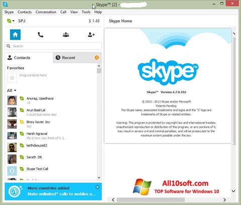צילום מסך Skype Setup Full Windows 10