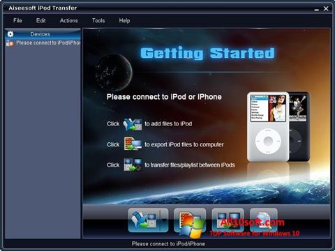 צילום מסך iPhone PC Suite Windows 10