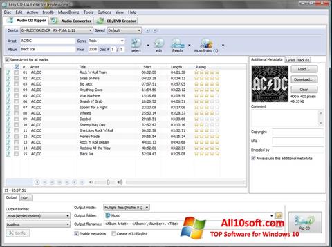 צילום מסך Easy CD-DA Extractor Windows 10