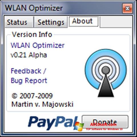 צילום מסך WLAN Optimizer Windows 10