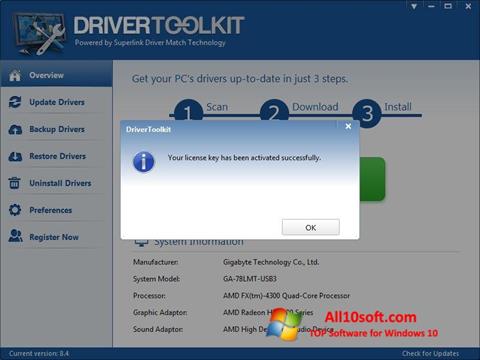 צילום מסך Driver Toolkit Windows 10