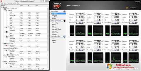 צילום מסך AMD Overdrive Windows 10