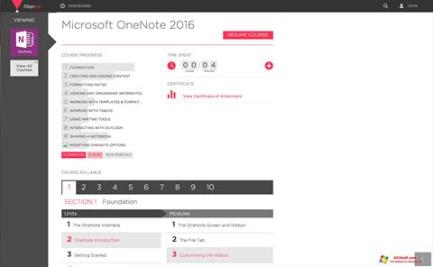 צילום מסך Microsoft OneNote Windows 10
