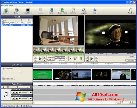 צילום מסך VideoPad Video Editor Windows 10