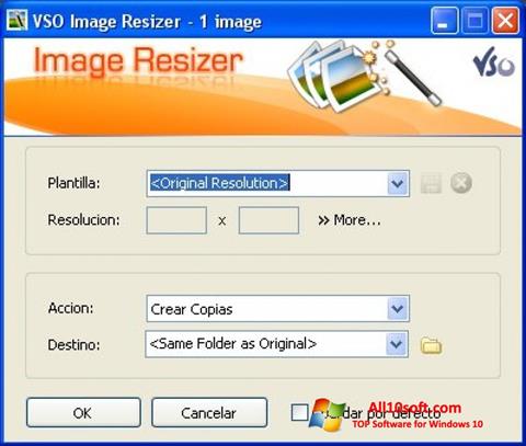צילום מסך VSO Image Resizer Windows 10