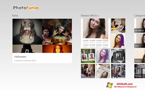 צילום מסך PhotoFunia Windows 10
