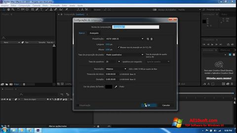 צילום מסך Adobe After Effects CC Windows 10