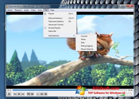 צילום מסך VLC Media Player Windows 10