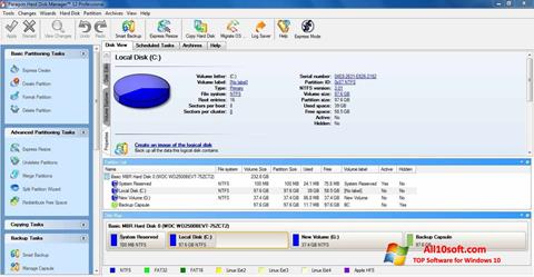 צילום מסך Paragon Hard Disk Manager Windows 10