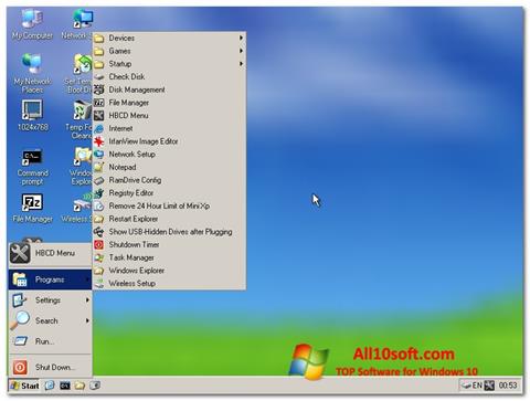 צילום מסך Hirens Boot CD Windows 10