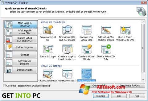 צילום מסך Virtual CD Windows 10