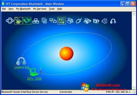 צילום מסך BlueSoleil Windows 10