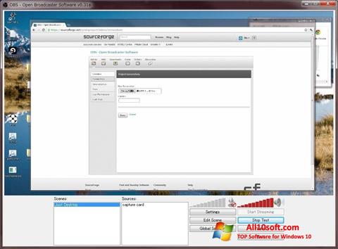 צילום מסך Open Broadcaster Software Windows 10