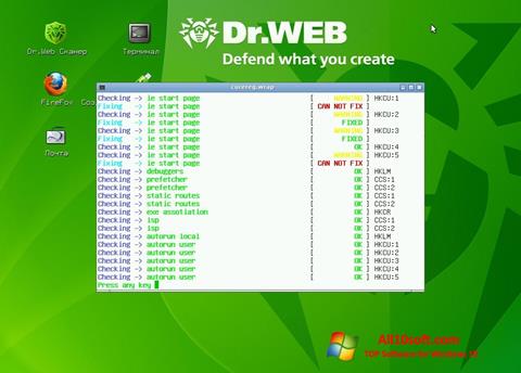 צילום מסך Dr.Web LiveCD Windows 10