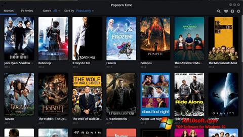 צילום מסך Popcorn Time Windows 10