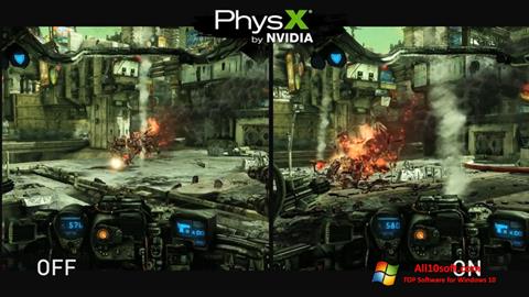 צילום מסך NVIDIA PhysX Windows 10
