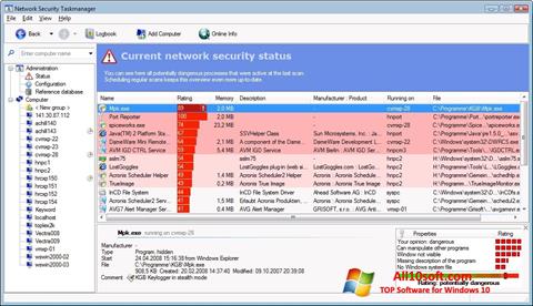 צילום מסך Security Task Manager Windows 10
