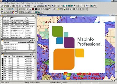 צילום מסך MapInfo Professional Windows 10