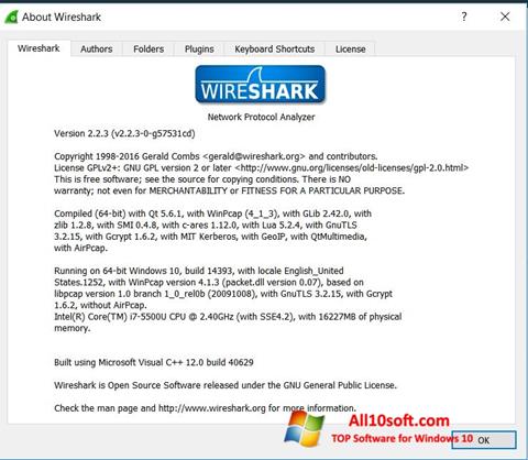 צילום מסך Wireshark Windows 10