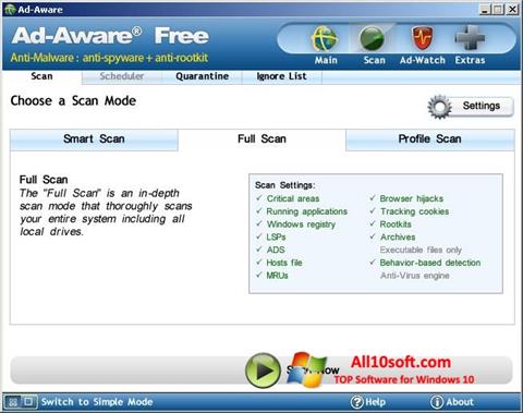 צילום מסך Ad-Aware Free Windows 10